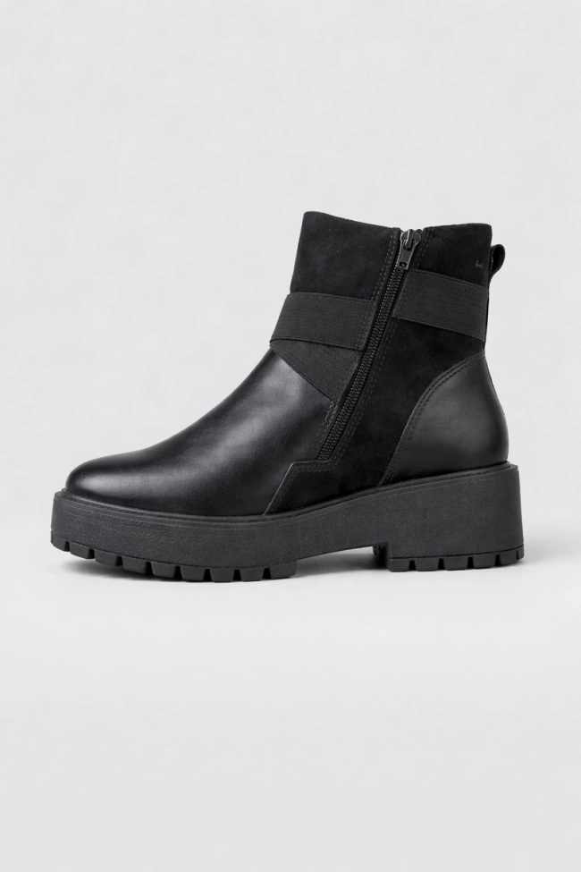 Bota Comfortflex Coturno Feminina Preta Produto Bota Comfortflex Coturno Feminina Preta