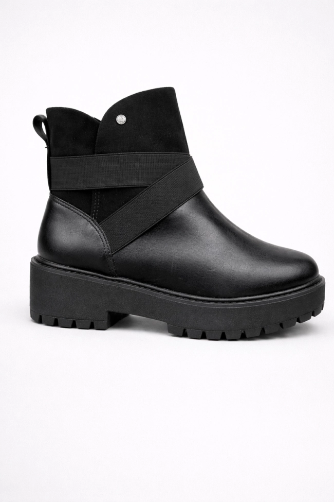 Bota Comfortflex Coturno Feminina Preta Produto Bota Comfortflex Coturno Feminina Preta