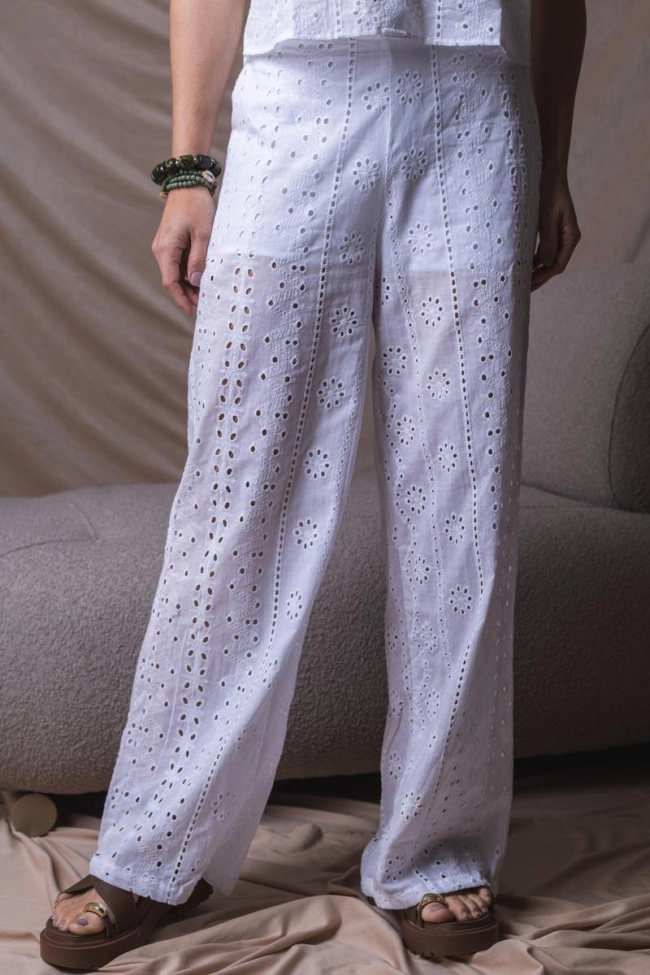 Produto Calça Aishty Longo Feminino Branco 