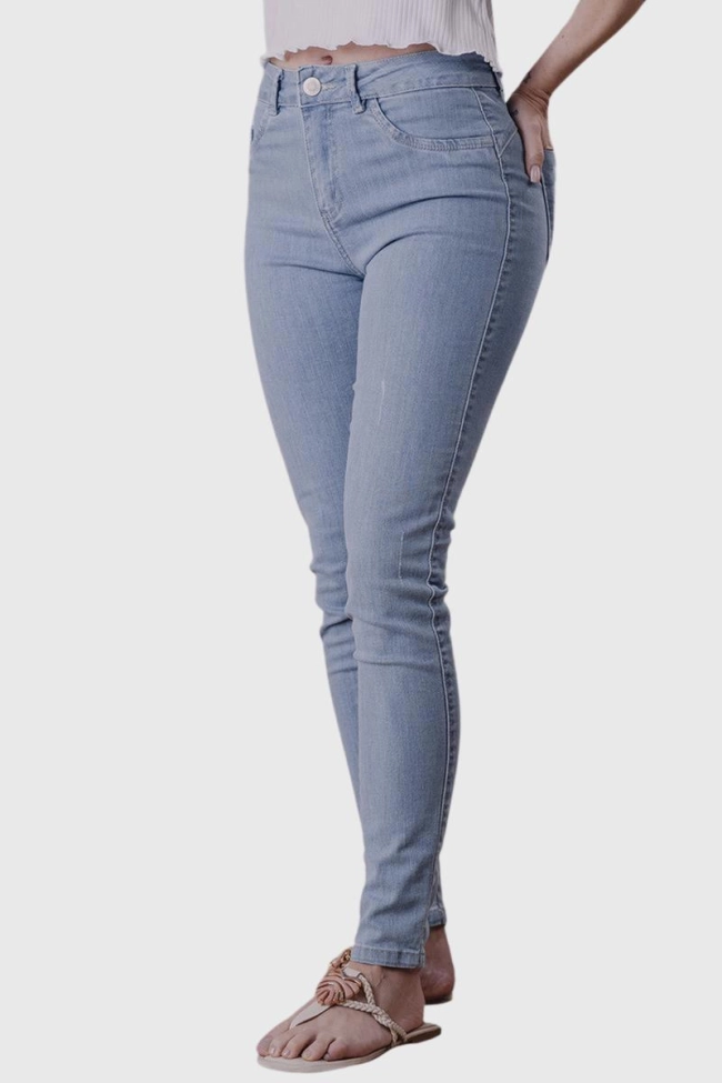 Produto Calça Biotipo Justa Skinny Feminina Azul Jeans