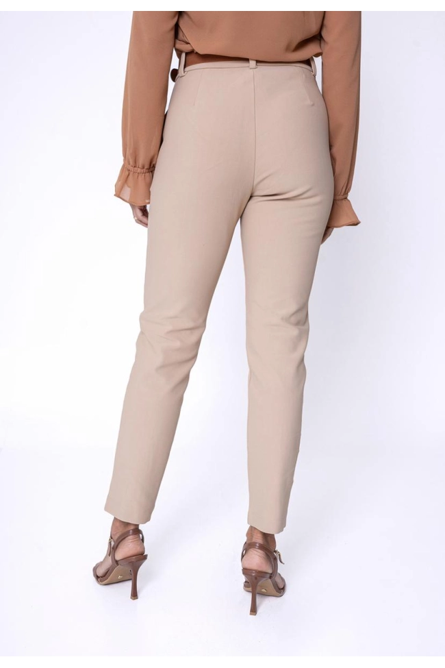 Produto Calça Bonequim Alfaiataria Feminina Bege