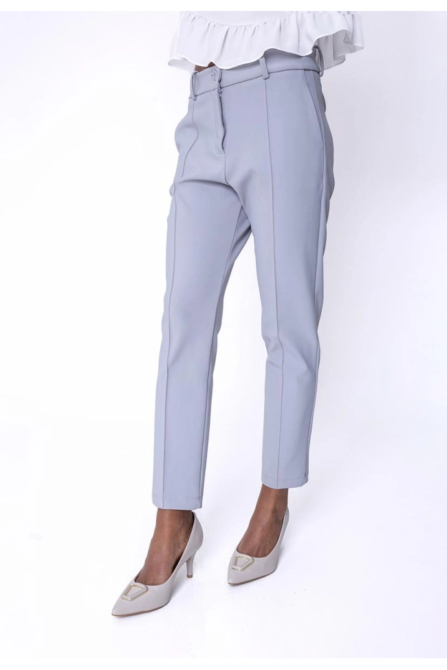 Produto Calça Bonequim Alfaiataria Feminina Cinza 