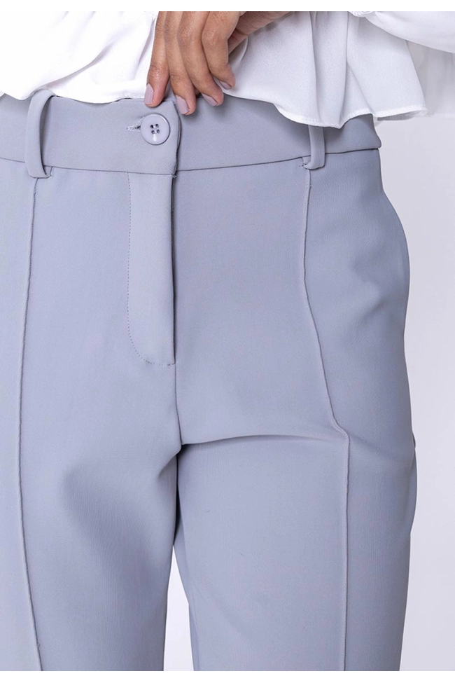 Produto Calça Bonequim Alfaiataria Feminina Cinza 