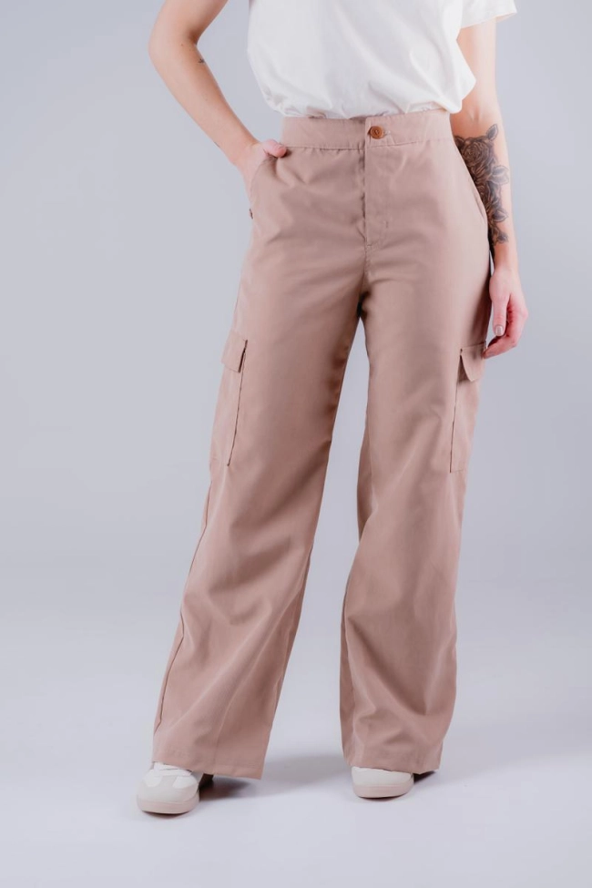 Produto Calça Freesurf Sarja Cargo Wide Leg Feminina