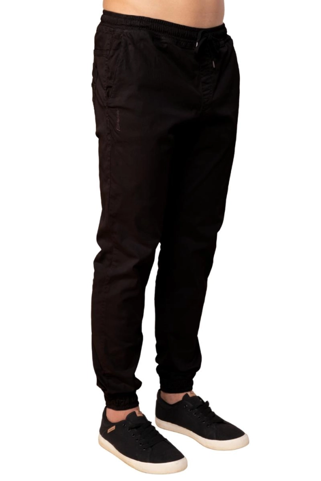 Produto Calça FreeSurf Sarja Punho Bolso Redondo Masculino Preto 