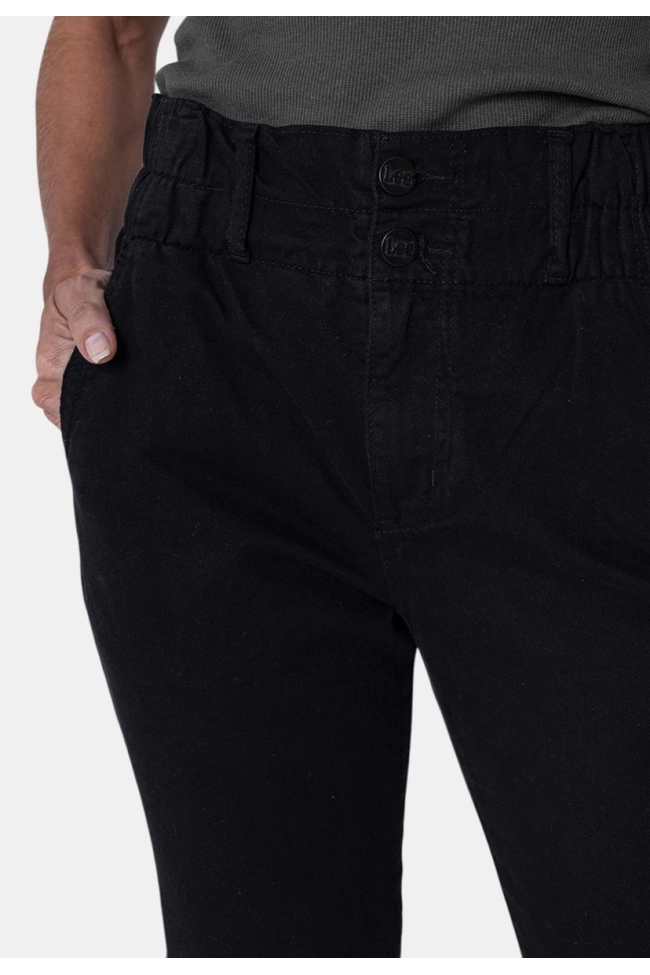 Produto Calça Lee Sarja Mom Feminina Preta