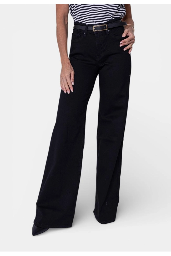 Produto Calça Levis Jeans Shape 318 Wide Leg Feminina Preta