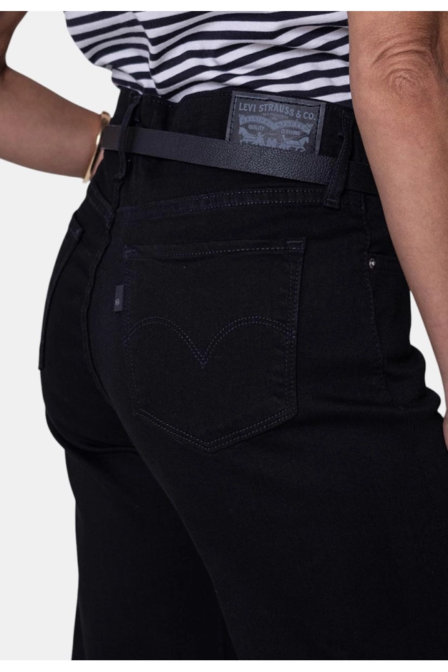 Produto Calça Levis Jeans Shape 318 Wide Leg Feminina Preta