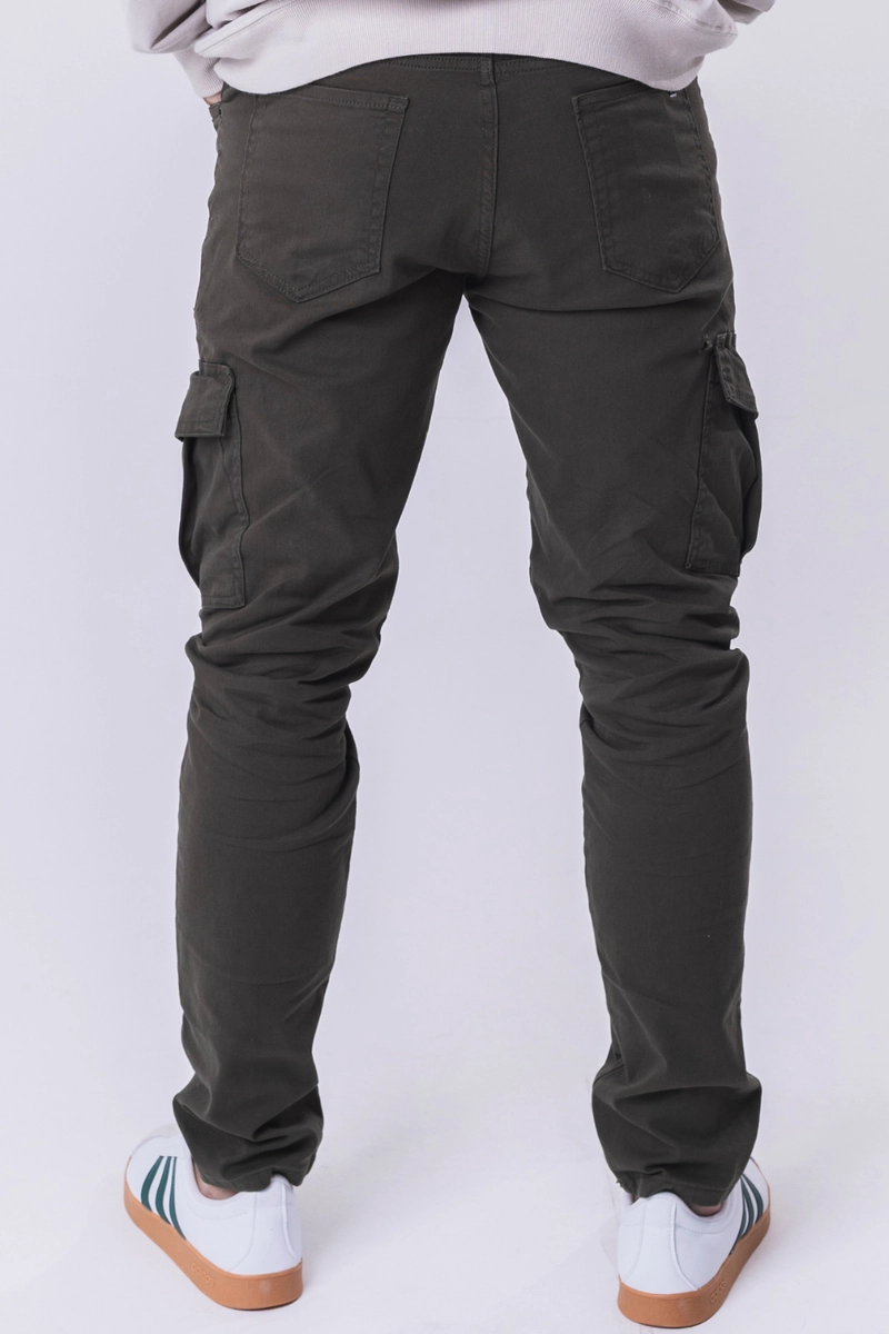 Calça Max Denim Cargo Sarja Masculina Verde Produto Calça Max Denim Cargo Sarja Masculina Verde