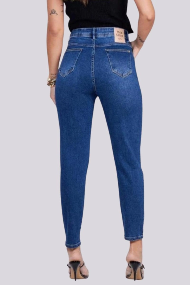Calça Max Denim Mom Feminina Jeans Produto Calça Max Denim Mom Feminina Jeans