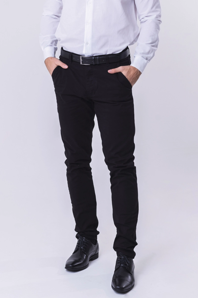 Calça Max Denim Sarja Bolsos Faca Masculina Preta Produto Calça Max Denim Sarja Bolsos Faca Masculina Preta