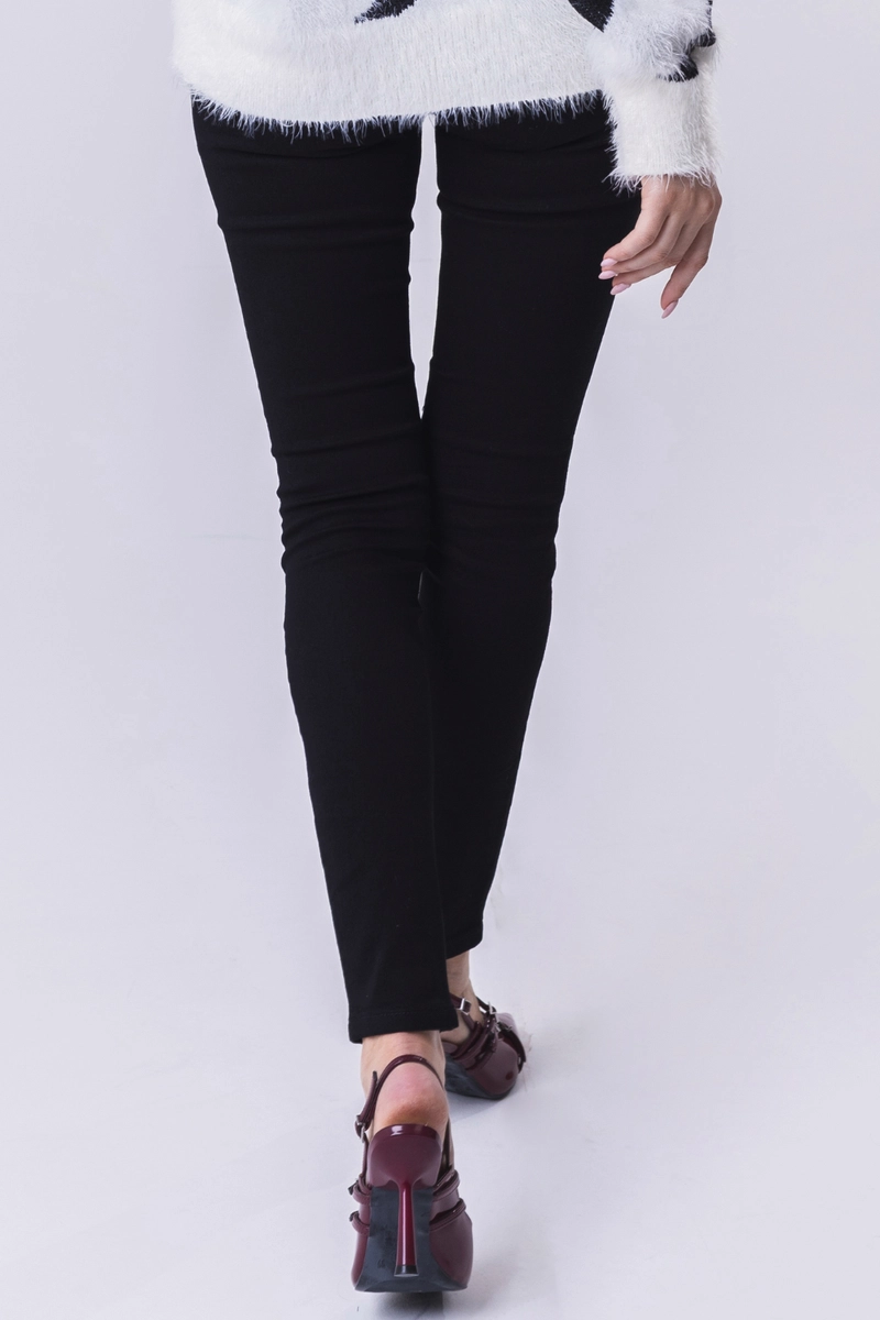 Produto Calça Max Denim Sarja Feminina Preta