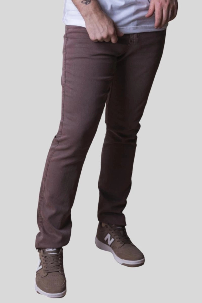 Produto Calça Max Denim Sarja Red B Masculina Marrrom