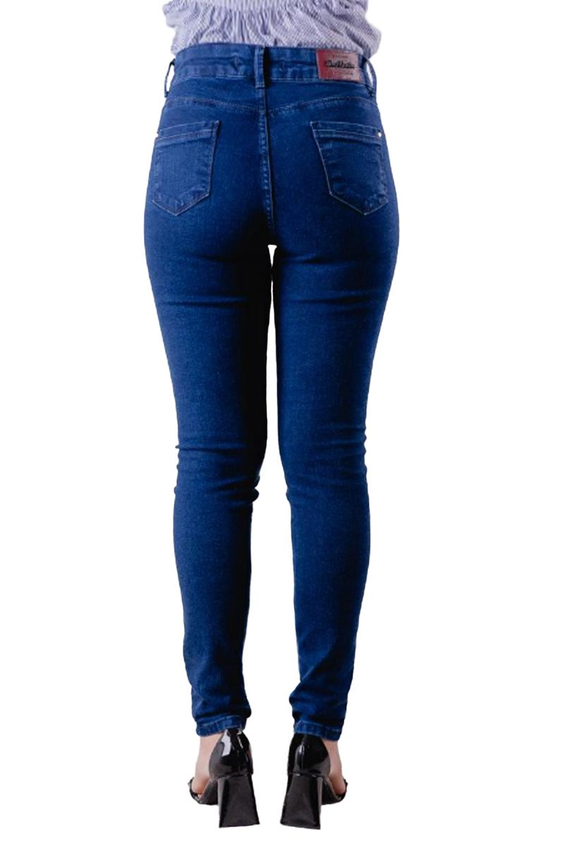 Produto Calça Max Denim Skinny Feminina Jeans Escuro