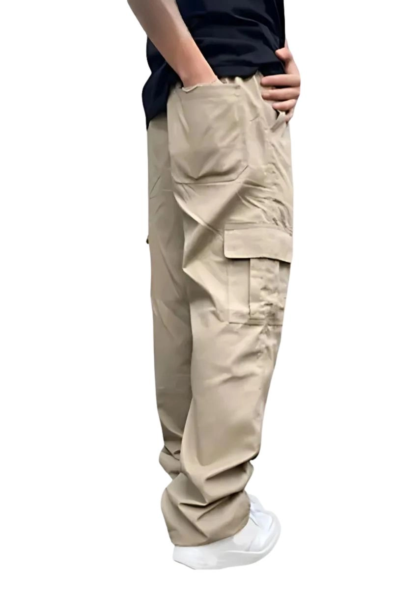 Produto Calça Oznes Sarja Juvenil Masculino Areia
