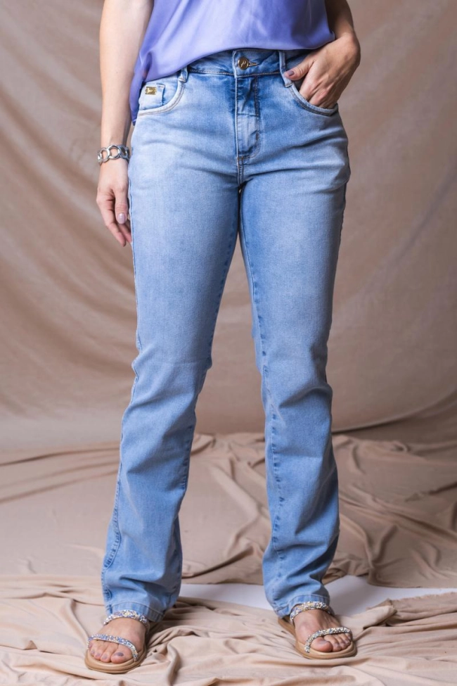 Produto Calça Pitt Jeans Reta Feminino 