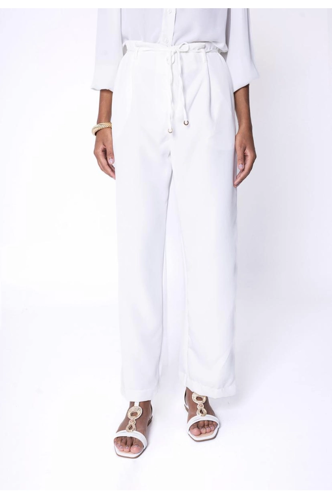 Produto Calça Rovitex Alfaiataria Feminina Off White