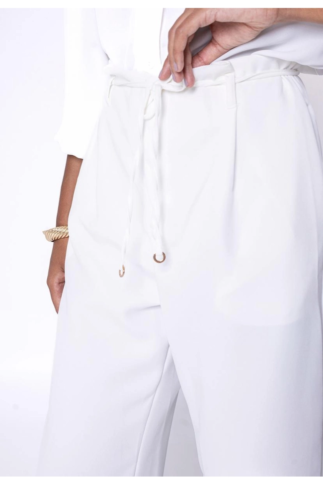 Produto Calça Rovitex Alfaiataria Feminina Off White