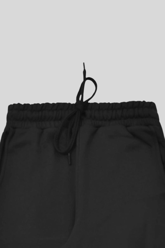 Produto Calça SBA Moletom Corte Reto Masculina Preta
