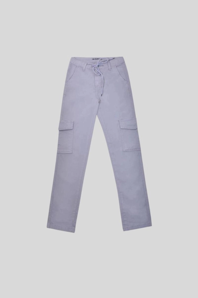 Produto Calça Voox Cargo Sarja Feminina Cinza