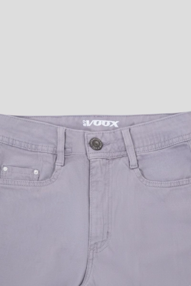 Produto Calça Voox Sarja Wide Leg Feminina Cinza
