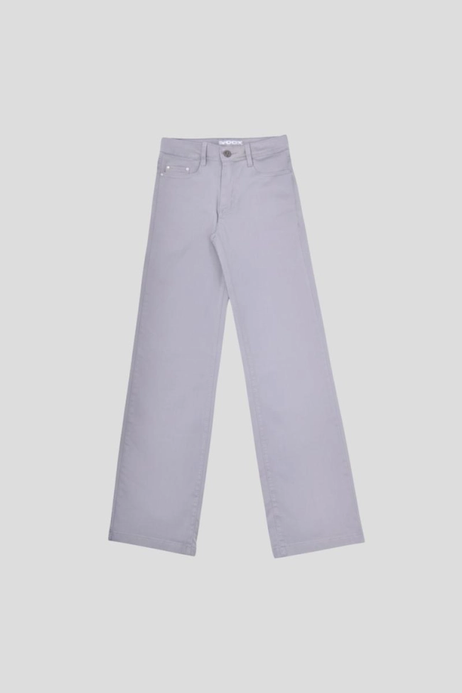 Calça Voox Sarja Wide Leg Feminina Cinza Produto Calça Voox Sarja Wide Leg Feminina Cinza