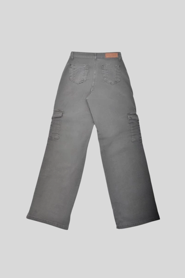 Calça Voox Wide Leg Cargo Feminina Verde Produto Calça Voox Wide Leg Cargo Feminina Verde