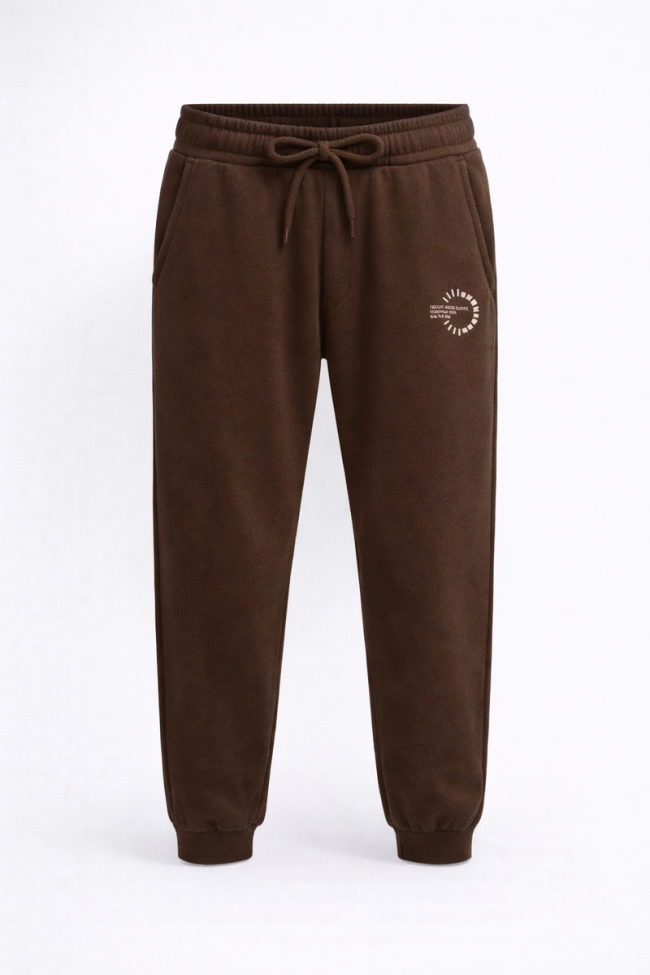 Calça Yellow Moletom Juvenil Masculina Marrom Produto Calça Yellow Moletom Juvenil Masculina Marrom