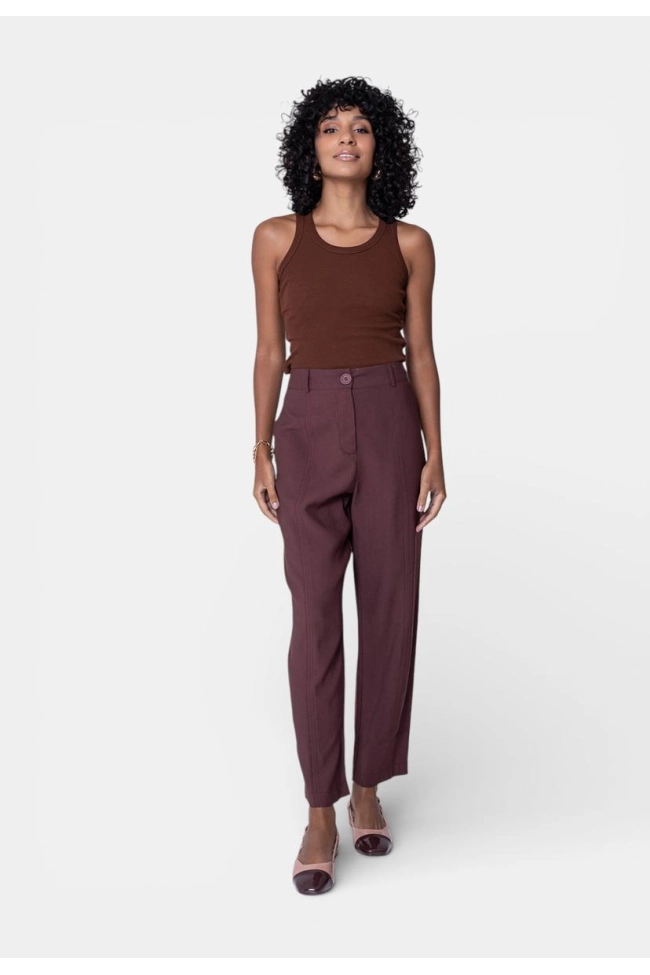 Produto Calça Gabip Alfaiataria Feminina Marrom