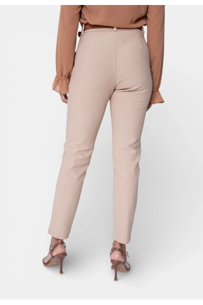 Produto Calça Bonequim Alfaiataria Feminina Bege