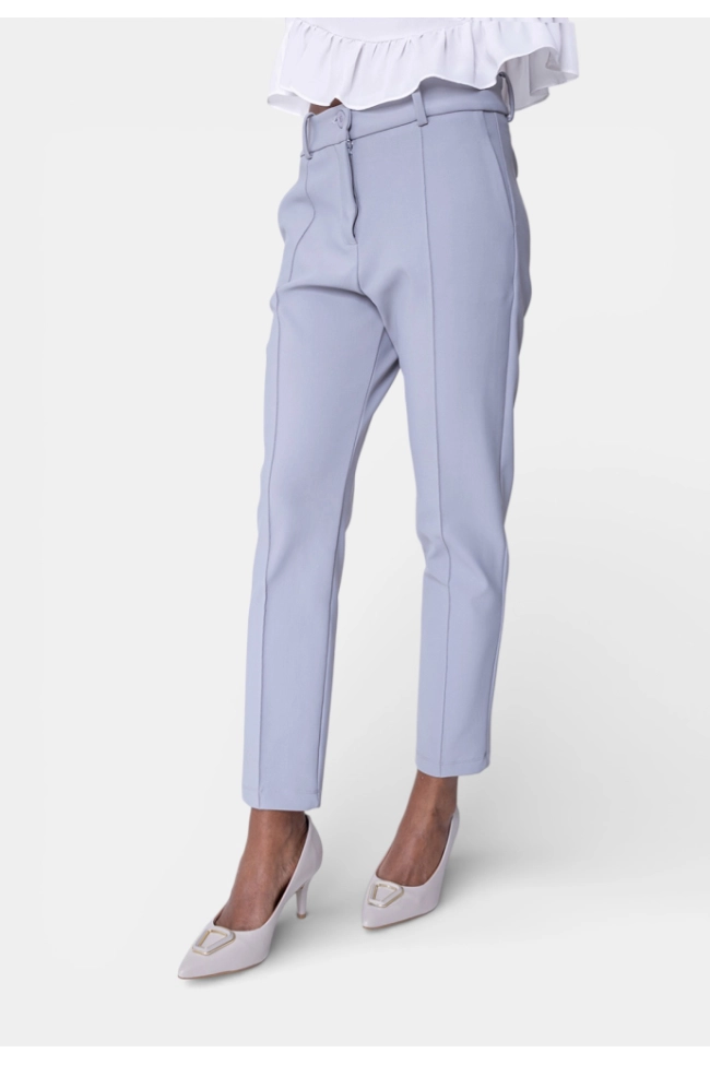 Produto Calça Bonequim Alfaiataria Feminina Cinza 