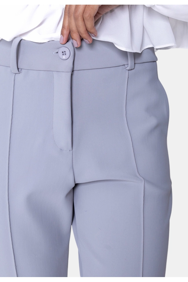 Produto Calça Bonequim Alfaiataria Feminina Cinza 