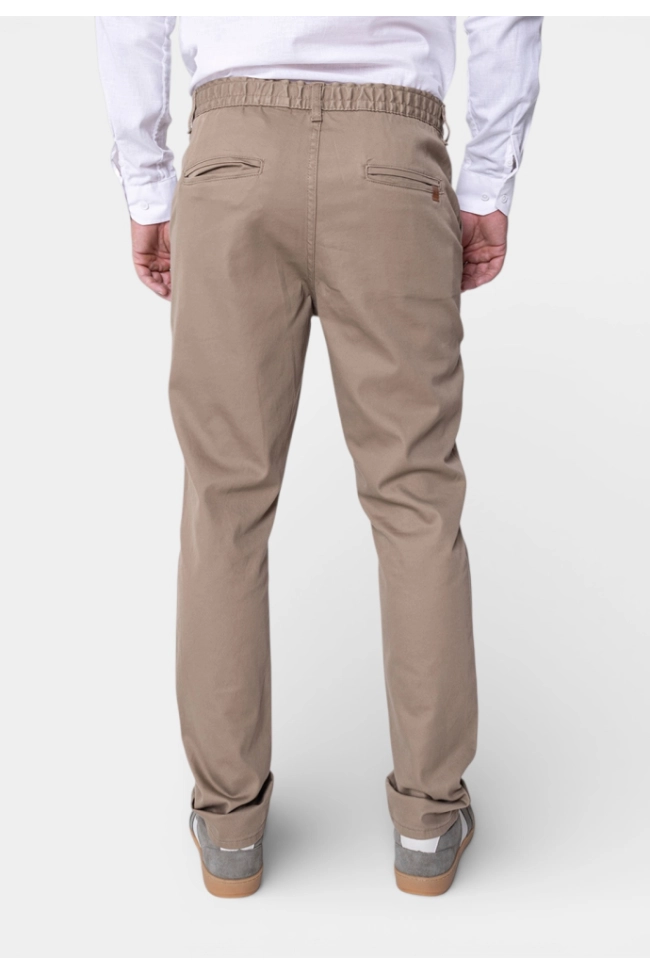 Produto Calça DLZ Slim Sarja Masculina Bege