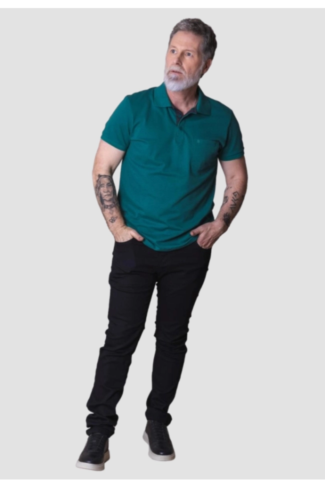 Produto Calça Pitt Sarja Skinny B Red Masculino Preto 