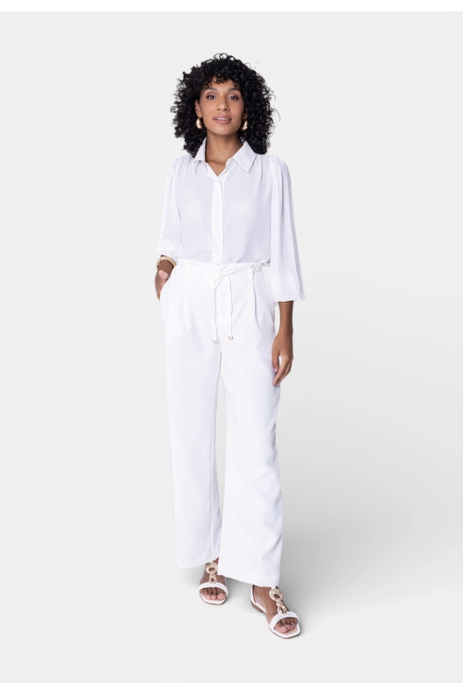 Produto Calça Rovitex Alfaiataria Feminina Off White