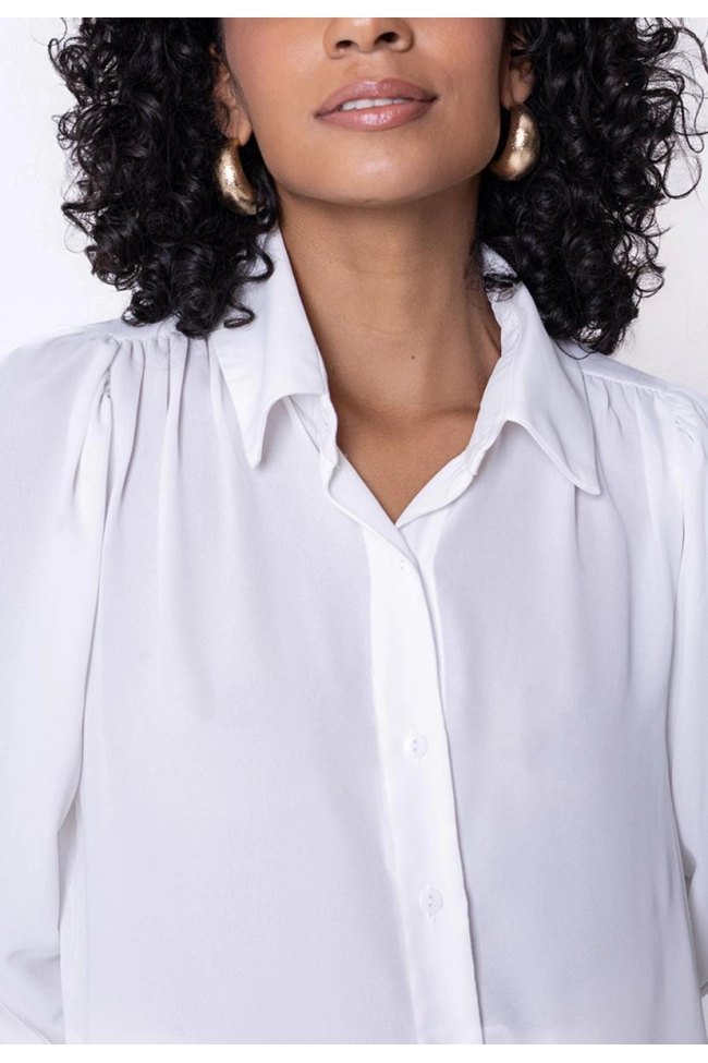 Produto Camisa Ellen One Manga Longa Feminina Off White 