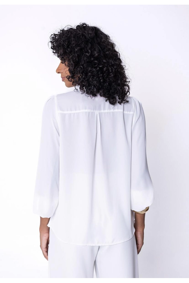Produto Camisa Ellen One Manga Longa Feminina Off White 