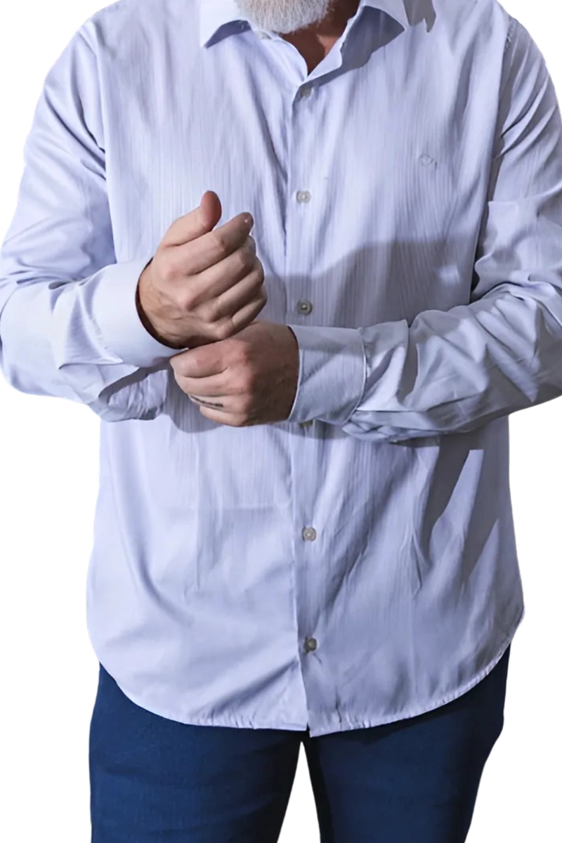 Camisa Ogochi Manga Longa Masculina Azul Produto Camisa Ogochi Manga Longa Masculina Azul
