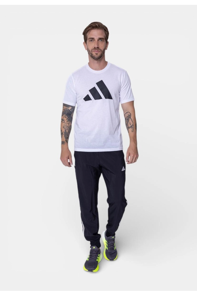 Produto Camiseta Adidas Manga Curta Logo Masculina Branca 