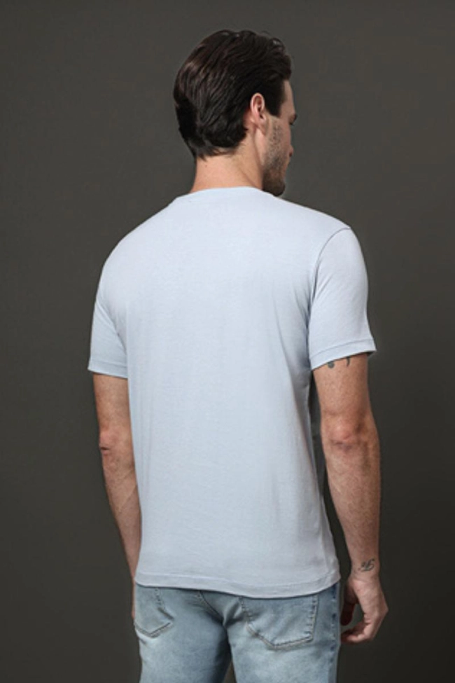 Produto Camiseta Calvin Klein Manga Curta Masculino Azul Claro 