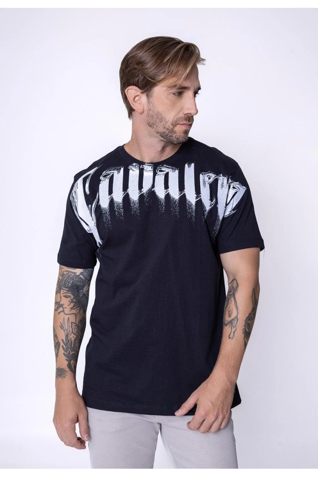 Produto Camiseta Cavalera Manga Curta Masculina Preta