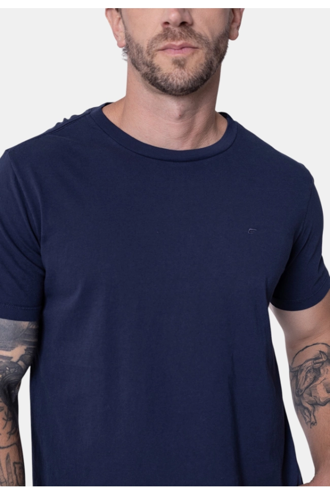 Produto Camiseta Ellus Manga Curta Masculina Marinho