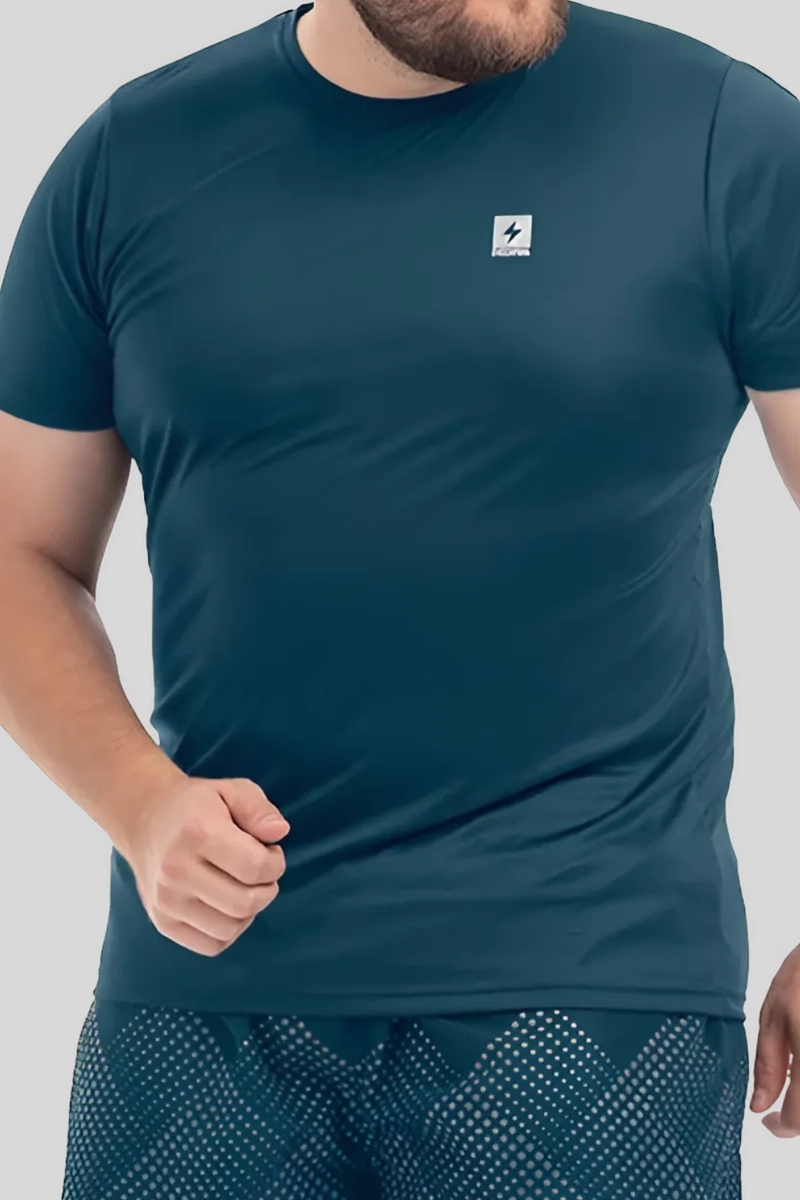 Camiseta Endorfina Dry Fit Plus Size Masculina Marinho Produto Camiseta Endorfina Dry Fit Plus Size Masculina Marinho