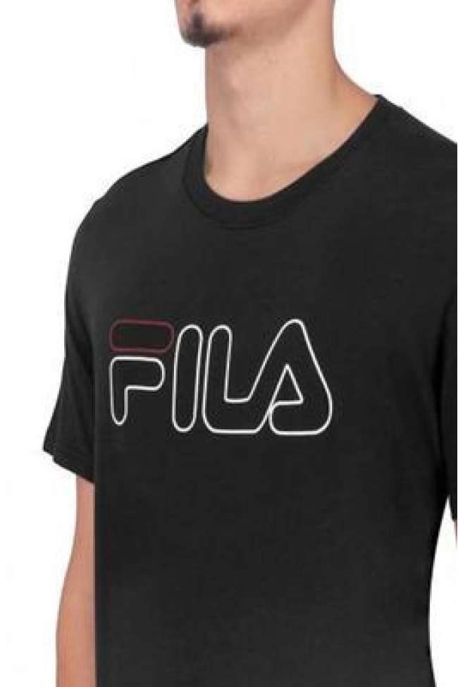 Produto Camiseta Fila Manga Curta Letter Algodão Masculino