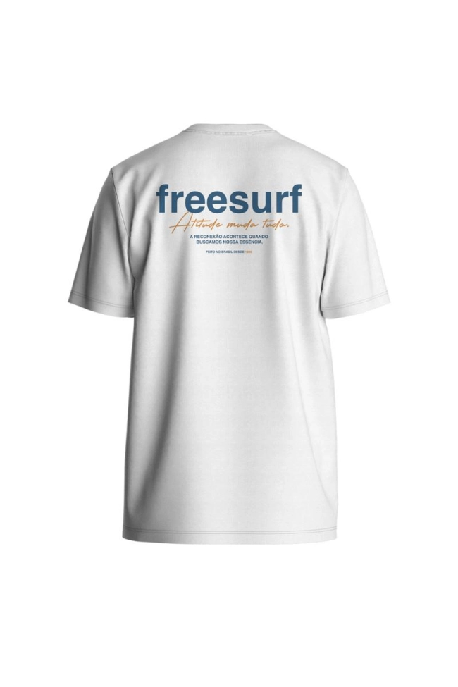 Produto Camiseta FreeSurf Manga Curta Estampado Masculino Branco 