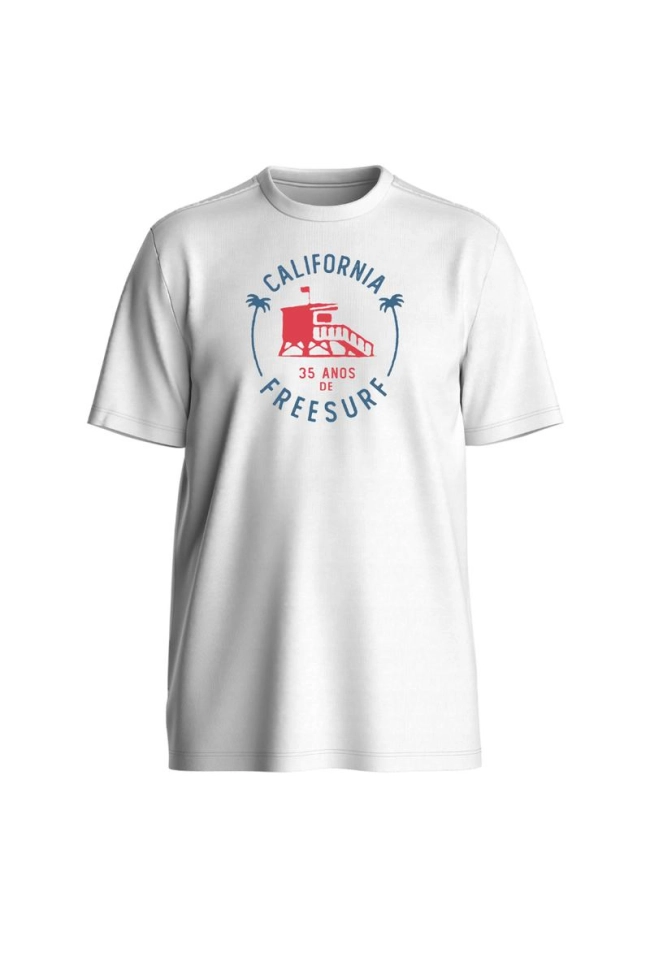 Produto Camiseta FreeSurf Manga Curta Masculino Branca