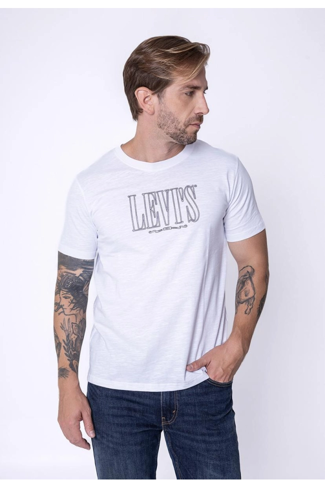 Produto Camiseta Levis Crewneck Tee Masculina Branca