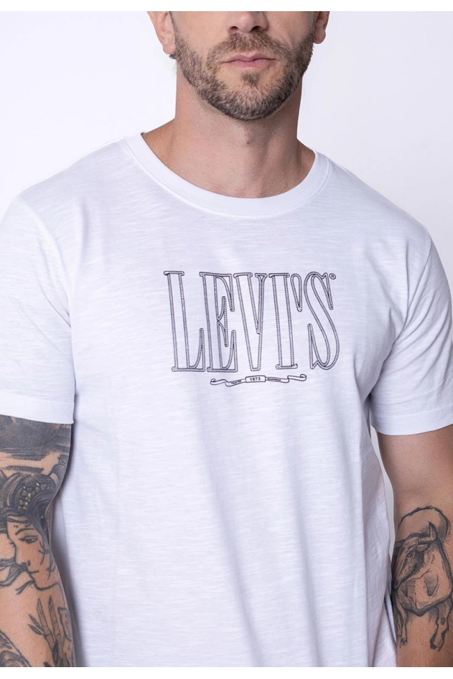 Produto Camiseta Levis Crewneck Tee Masculina Branca