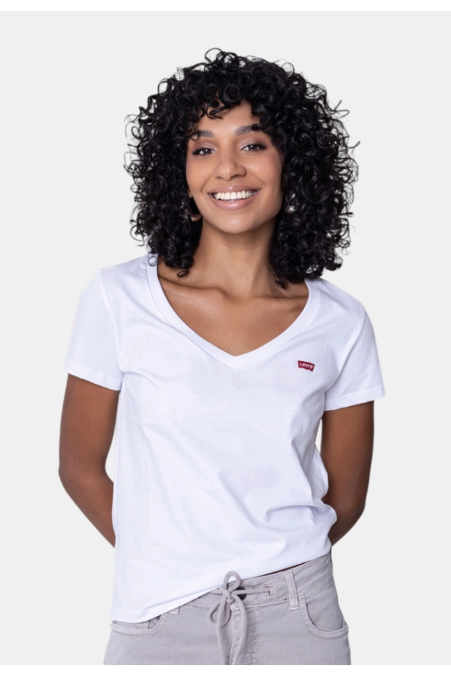 Produto Camiseta Levis Gola V Feminina 