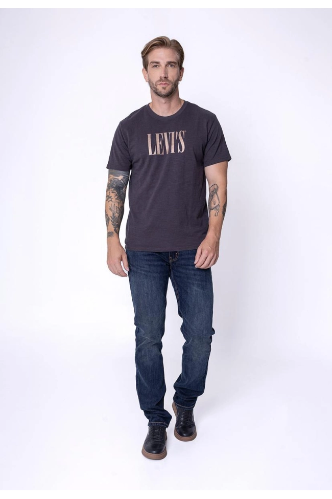 Produto Camiseta Levis Manga Curta Relaxed Fit Masculina Marrom